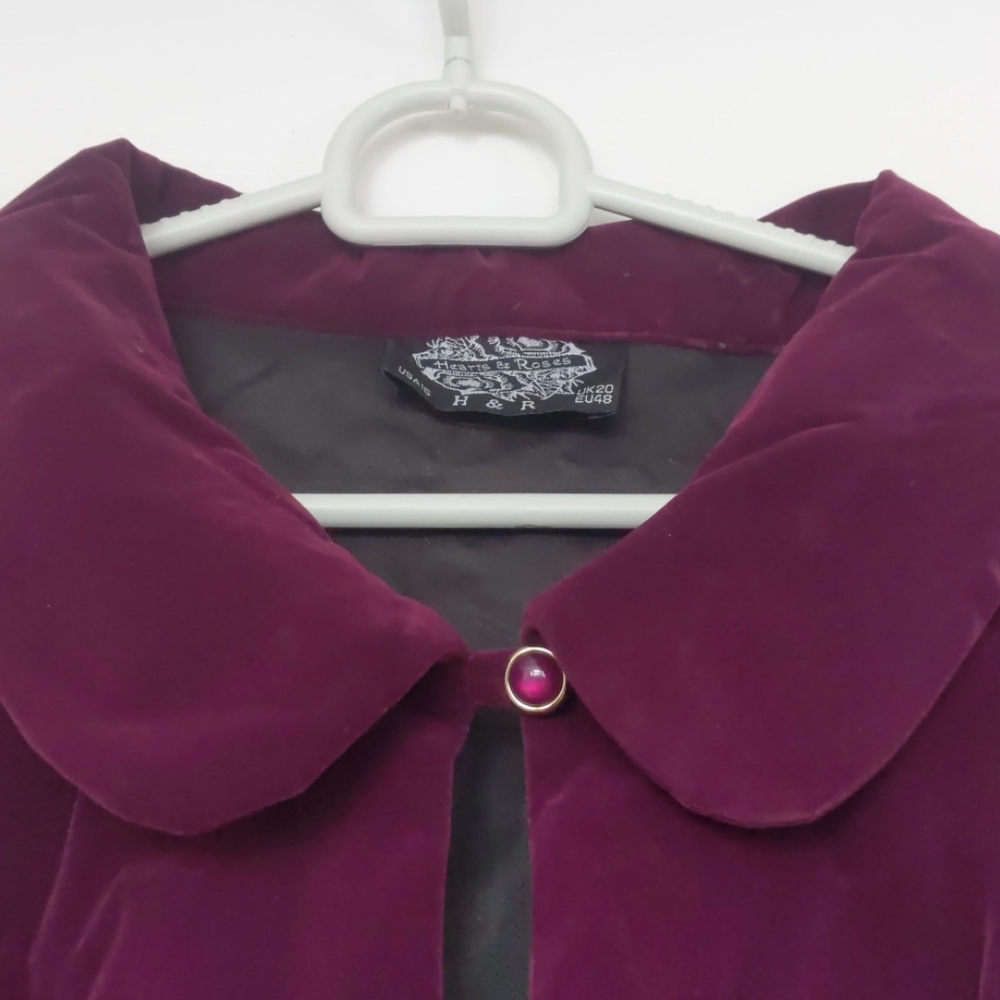 Vintage A line velvet dress